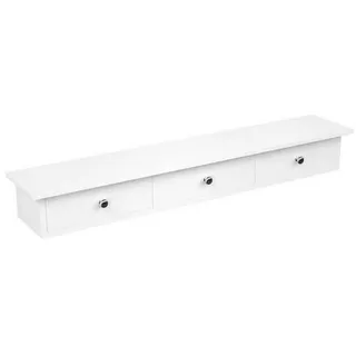 Songmics Wandregal 80 x 10 x 15 cm Weiß