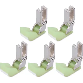 5pcs Presser Fuß Industrielle Nähmaschine flaches Auto Baumwoll Edelstahl Plastikzubehör