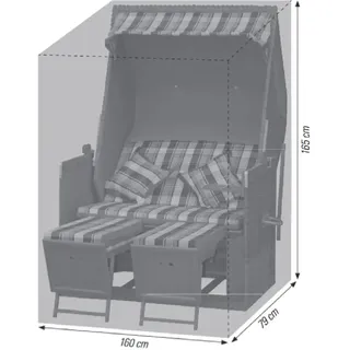 Acamp Schutzhülle für Strandkörbe bis 160 cm x 79 cm