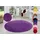 Fancy Kurzflorteppich 133 x 133 cm Lila