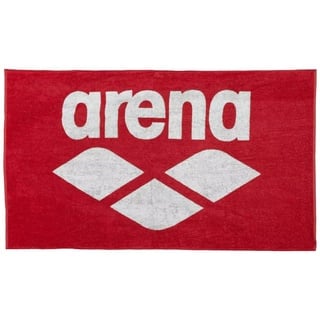 Arena Unisex – Erwachsene Baumwoll Pool Soft Handtuch rot/weiß 2021 Sporthandtücher Bademäntel