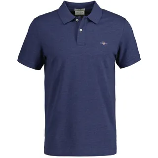 Poloshirt GANT "Poloshirt Slim Shield Pique Polo 1er Pack", Herren, Gr. 4XL, blau (dunkelblau), Obermaterial: 100% Baumwolle CO., Shirts Poloshirt