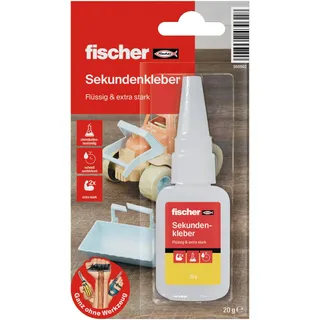 Fischer Sekundenkleber transparent 20,0 g