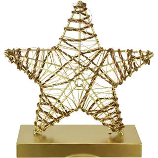 I.GE.A. LED-Dekoobjekt Stern 25 cm Gold