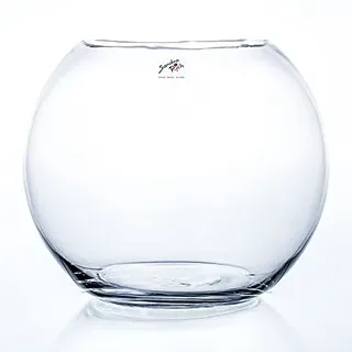 Sandra Rich Kugelvase, Glaskugel Globe H. 24,5cm D. 30cm Glas transparent