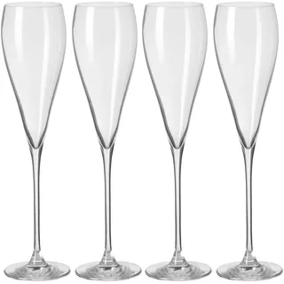 Fink Champagnerglas »PREMIO«, (Set, 4 tlg.), Sektglas, Champagnerflöte, 4er Set, transparent, farblos