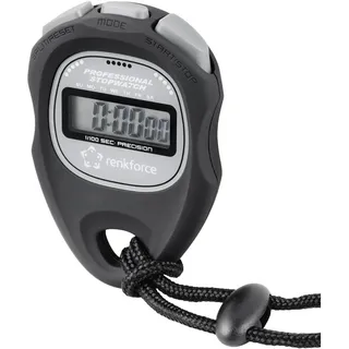 Renkforce WT-034 Stoppuhr digital Schwarz