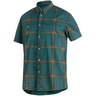 Maier Sports Kasen Kurzarmhemd kariert Dark Green Check M