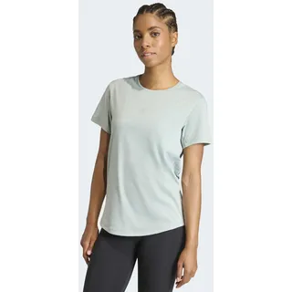 T-Shirt ADIDAS PERFORMANCE "MOTION ES T", Damen, Gr. S, grün (wonder sage), Obermaterial: 70% Polyester, 30% Baumwolle, Rundhals, Shirts T-Shirt