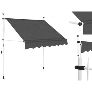 vidaXL Einziehbare Markise Handbetrieben 200 cm Anthrazit