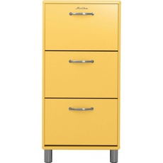 Bild von Schuhkommode »Malibu«, mit dem Malibu Logo auf der obersten Schubladenfront, Breite 58 cm, gelb
