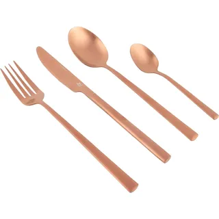 Bo-Camp Camping Besteckset Corson Reise Besteck Set Essbesteck Edelstahl 16tlg Kupfer