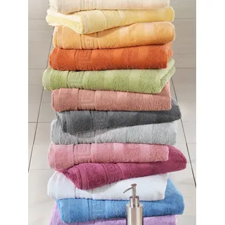 Handtuch CAWÖ Gr. 1, grau (anthrazit), B:50cm L:100cm, Walkfrottee, 100% Baumwolle, Handtücher, Handtuch