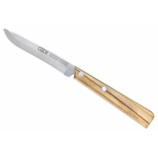 GÜDE Solingen - Universalmesser aus Holz mit Wellenschliff, 11 cm, UNI, Braun