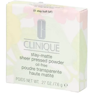 Clinique Stay-Matte Sheer Pressed Puder 01 Stay Buff