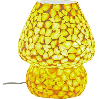 Boho Deko Tischlampe Nachtischlampe aus Muscheln Mosaik Aubina -2-