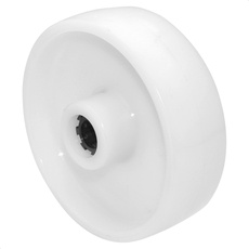 WAGNER Lenkrolle/Bockrolle/Möbelrolle Ersatzrad - Durchmesser Ø 100 mm, weiß, Tragkraft 70 kg - 04950001