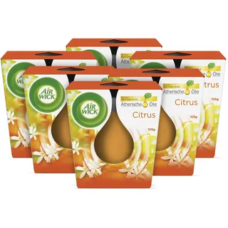 Airwick Wohlfühl-Duftkerze im Glas 105 g orange