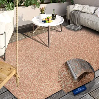 Villeroy & Boch Julie Outdoor-Teppich 160 x 230 cm Braun/Rosa