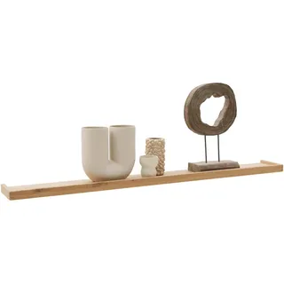 Valnatura Wandboard , Wildeiche , Holz , Wildeiche , massiv , 151.9x4.1x18 cm , Made in Germany , Wohnzimmer, Regale, Wandboards