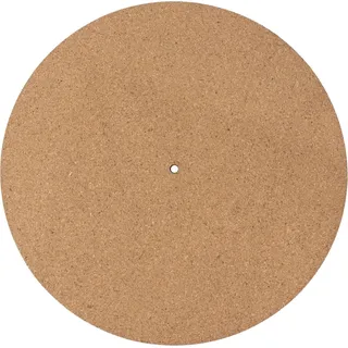 Muziker Genuine Leather & Cork LP Slip Mat Slipmat - Braun