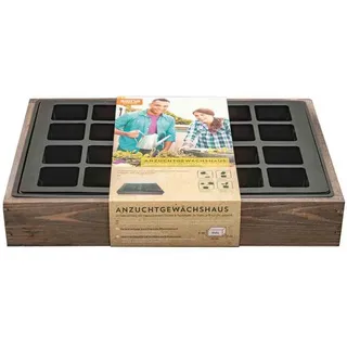 Siena Garden Anzuchtvollholzkiste mit 24er Topfplatte 35x24x6 cm