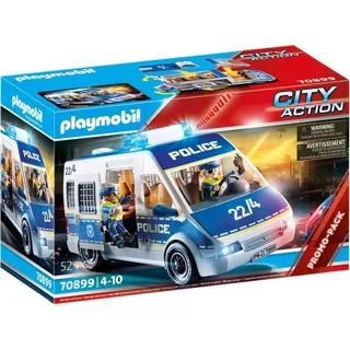 Playmobil City Action Polizei-Mannschaftswagen mit Licht und Sound 70899