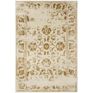 benuta Vintage-Teppich Suki 200/300 cm , Creme, Gelb , Kunststoff , Vintage , Rechteckig , 200x300 cm , Oeko-Tex® Standard 100 , für Fußbodenheizung geeignet, in verschiedenen Größen erhältlich, pflegeleicht , Teppiche und Böden, Teppiche, Vintageteppiche