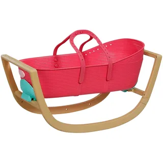 Zapf Creation Puppenwiege 3 in 1 Wiege Pinplay Beige/Rot 838075