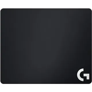 Logitech G240 Gaming-Mauspad aus Stoff, 340x280 mm, 1mm flaches Profil, Geringe Oberflächenreibung, Gleichmäßige Oberflächenstruktur, Gummiunterlage, Zusammenrollbar - Schwarz