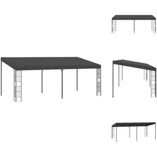 vidaXL Wand-Pavillon 3x6 m Anthrazit Stoff - Pavillons & Partyzelte - Grau