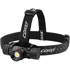 Coast XPH34R 2075 Lumen Wiederaufladbare Dual Power LED Stirnlampe mit Magnetfuß