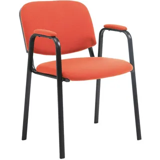 CLP Besucherstuhl Stoff rot , Rot , Metall , 53x79x55 cm , Büromöbel, Bürostühle, Besucherstühle