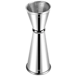 Delgeo Cocktail-Messbecher aus Edelstahl (1 oz/2 oz ohne Graduierung)