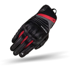 Bild von RUSH Motorradhandschuhe - Atmungsaktive, Verstärkte, Stadt, Sommer, Touchscreen Handschuhe mit Knöchelprotektor, Handgelenk und Finger Aufpralldämpfer (Herren, Rot, 3XL)