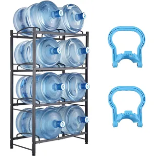 Vevor Weinregal 4 Ebenen 5 Gal Schwarz