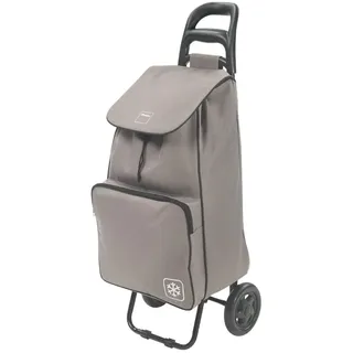 Metaltex Krokus Einkaufstrolley 50 L mit Kühltasche, abnehmbare Tasche