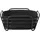 Brotkorb Schwarz S - Brotkörbchen aus pulverbeschichtetem Stahl und Baumwoll-Stofftasche, S: 20 cm