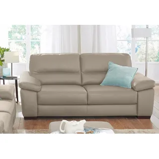 Calia Italia Couch Leder 2-Sitzer Beige