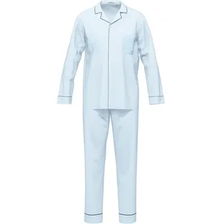seidensticker Pyjama "Herren Pyjama Set lang", zen blau