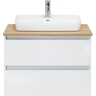 Pelipal Waschbeckenunterschrank Quickset 360 Weiß Glanz 78 cm