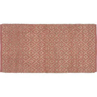 Jute-Baumwoll Teppich Ancient Secrets Terracotta 60 x 120 cm