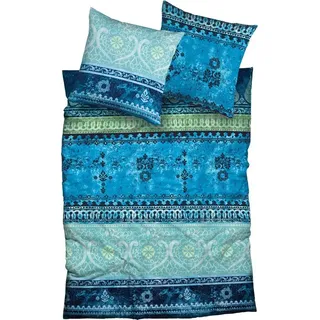 Casatex Indi Biber waterblue 240 x 220 cm + 2 x 80 x 80 cm