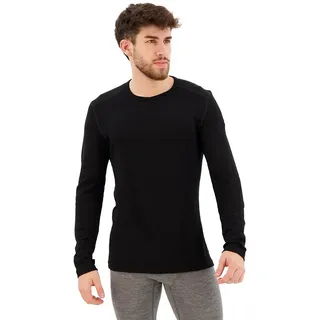 Icebreaker 260 Tech Merino Langarm-baselayer - Black - XL