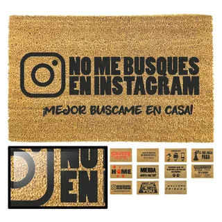 LUCA HOME Originelle und lustige Fußmatte aus natürlicher Kokosfaser, 33 x 60 cm, ideal für Außentüren, Flure und Hauseingänge