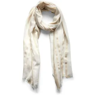 STREET ONE Damen A572768 Gestreifter Schal, Lucid White, A