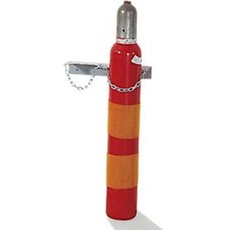 Gasflaschen-Wandhalterung, Stahl, B 385 x T 130 x H 60 mm, 2 Flaschen Ø 140 mm, mit Kettensicherung