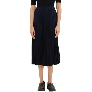 TOM TAILOR Damen Plissee Rock, 10668 - Sky Captain Blue, 32
