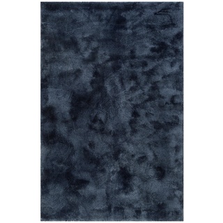 Esprit Relaxx Hochflorteppich 70 x 140 cm schwarz/blau