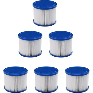AREBOS 6x Ersatz Filterkartuschen, für Spa Whirlpools, Sonstiges Poolzubehör